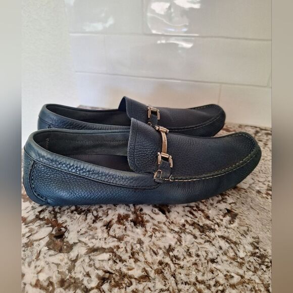 Salvatore Ferragamo lesther loafers driver size 9 main image 7
